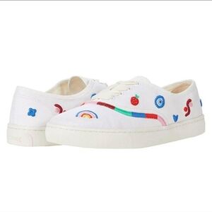 Soludos Floral Embroidered Sneakers